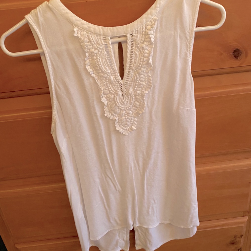 White shoulder blouse